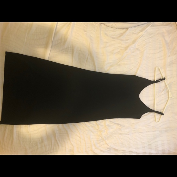 Wilfred V-neck Black Midi Dress - Picture 4 of 5